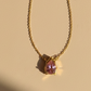 15 Inch 925 Sterling Silver Pink Quartz Teardrop Chain Pendant
