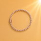 Floral Link 925 Sterling Silver Moissanite Bracelet For Women
