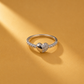 925 Sterling Silver Heart Moissanite Statement Ring For Women