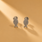925 Sterling Silver Fish Design Stud Earrings