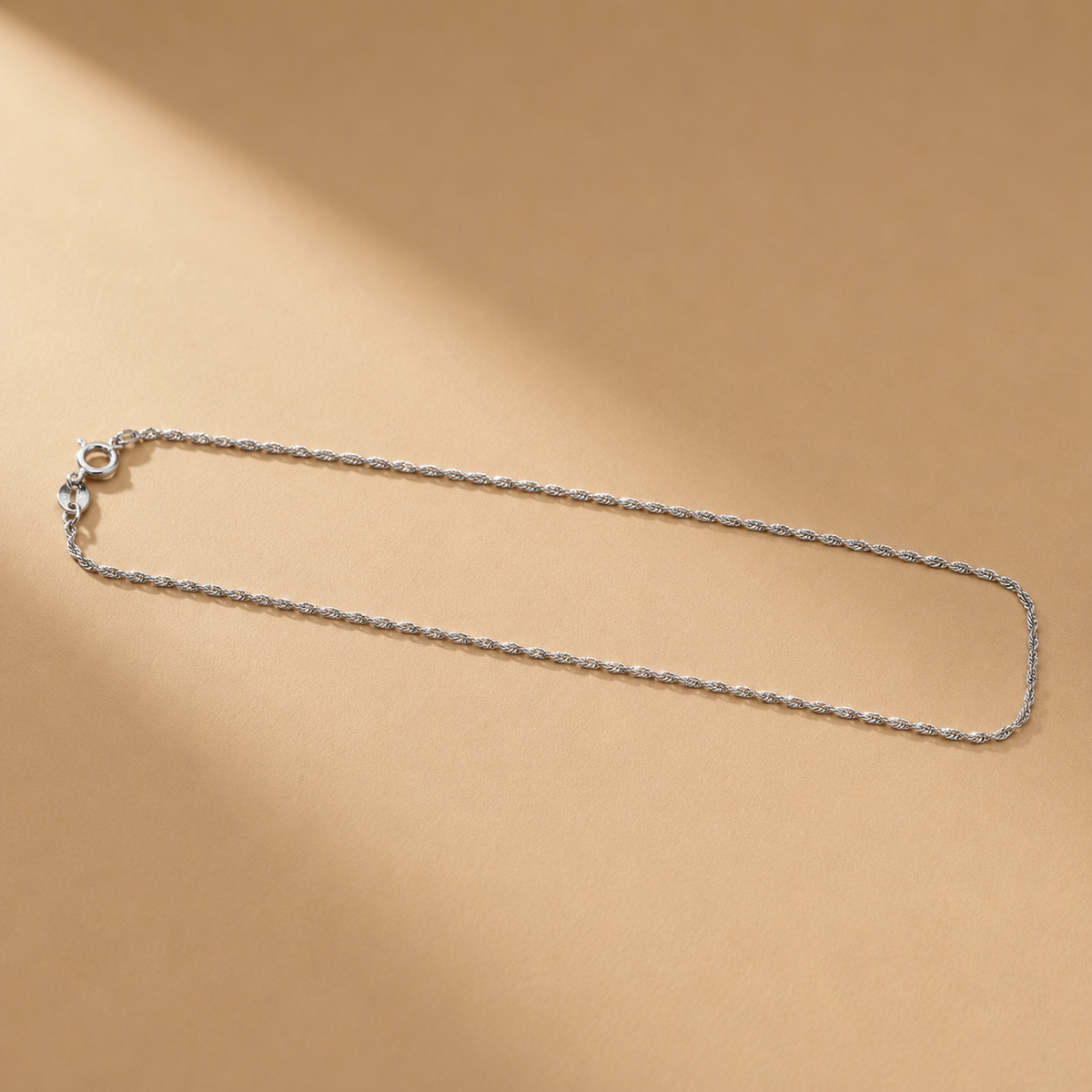 925 Sterling Silver 18-Inch Textured Link Chain