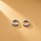 925 Sterling Silver Moissanite Huggie Hoop Earrings For Women