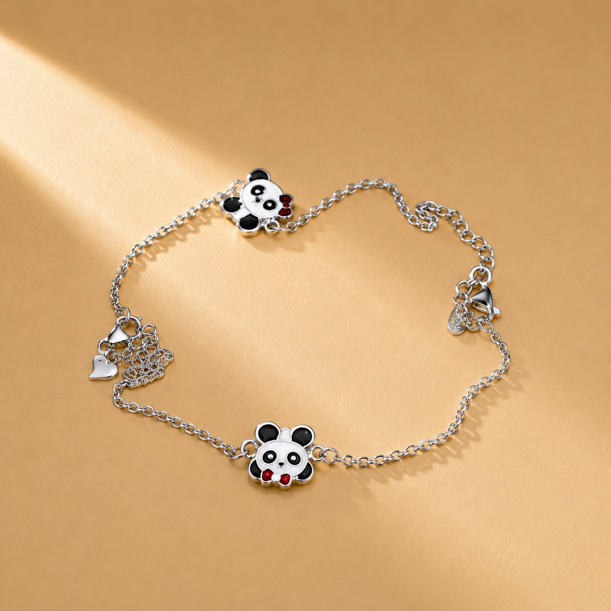 925 Sterling Silver Silver Panda Child Payal