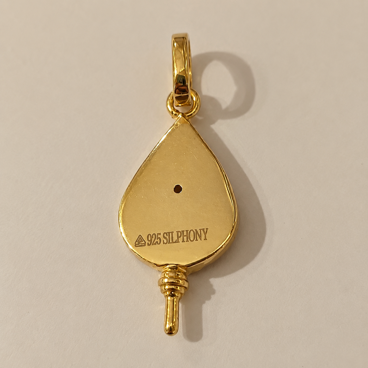 Lord  Murugan Vel Pendant with Red Enamel