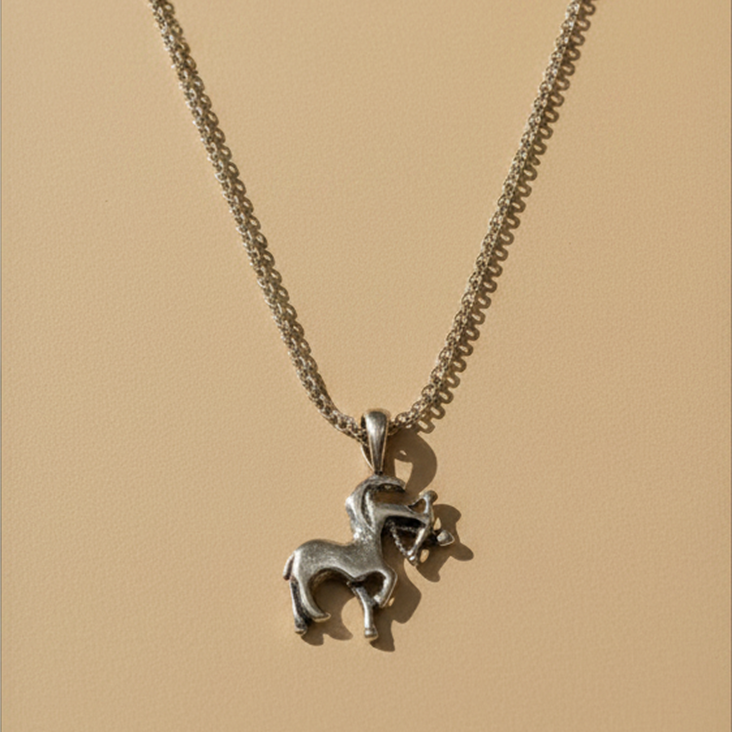 16 Inch 925 Sterling Silver Unicorn Pendant Necklace | Unicorn Charm with Silver Chain