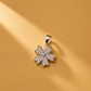 Five-Petal Flower 925 Sterling Silver Floral Moissanite Pendant