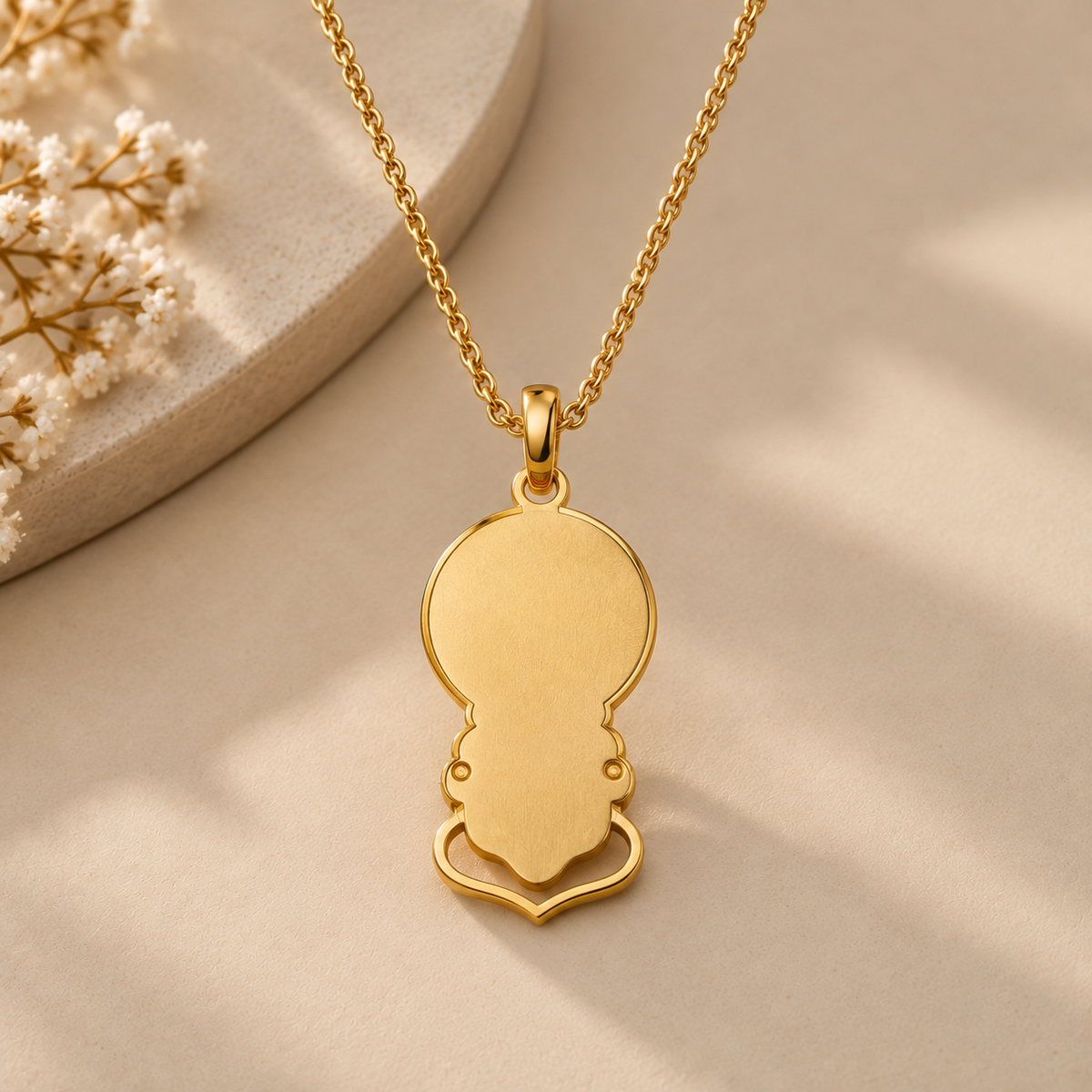 Traditional Kathakali Art Pendant With Chain