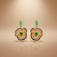 Multicolour Enamel Statement Earrings
