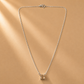 925 Sterling Silver Solitaire with Golden Quartz & Moissanite Chain Pendant