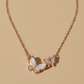 Butterfly 925 Sterling Silver with Moissanite Double Butterfly Statement pendant
