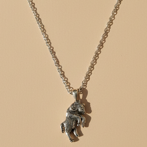 16 Inch 925 Sterling Silver Horse Chain Pendant Animal Inspired Jewelry