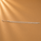 925 Sterling Silver Double-Chain Anklet