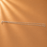 925 Sterling Silver Double Chain Anklet