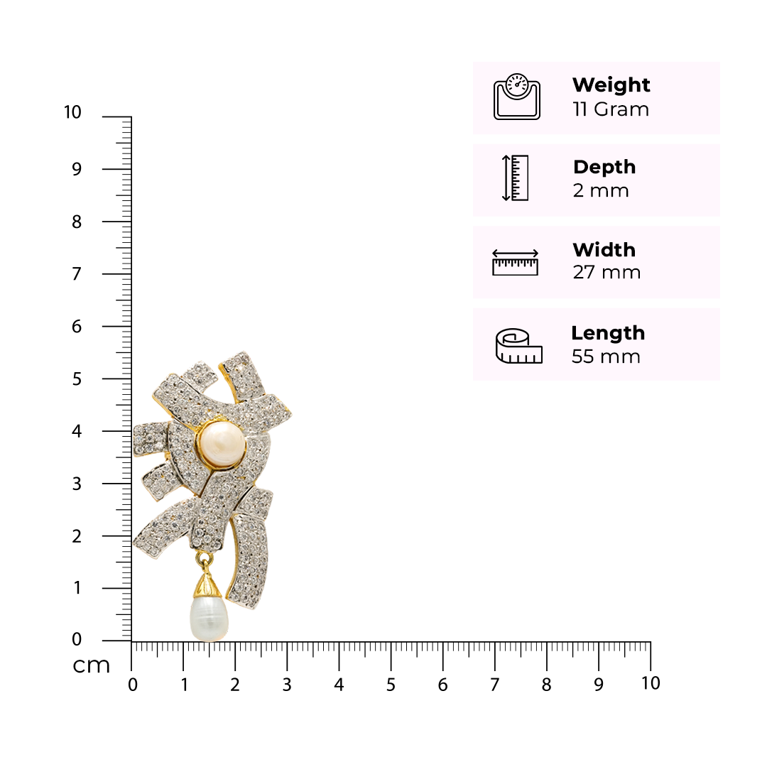 One-of-One 92.5 Silver Pearl Radiance Brooch