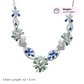 92.5 Sterling Silver Floral Cascade Necklace Set
