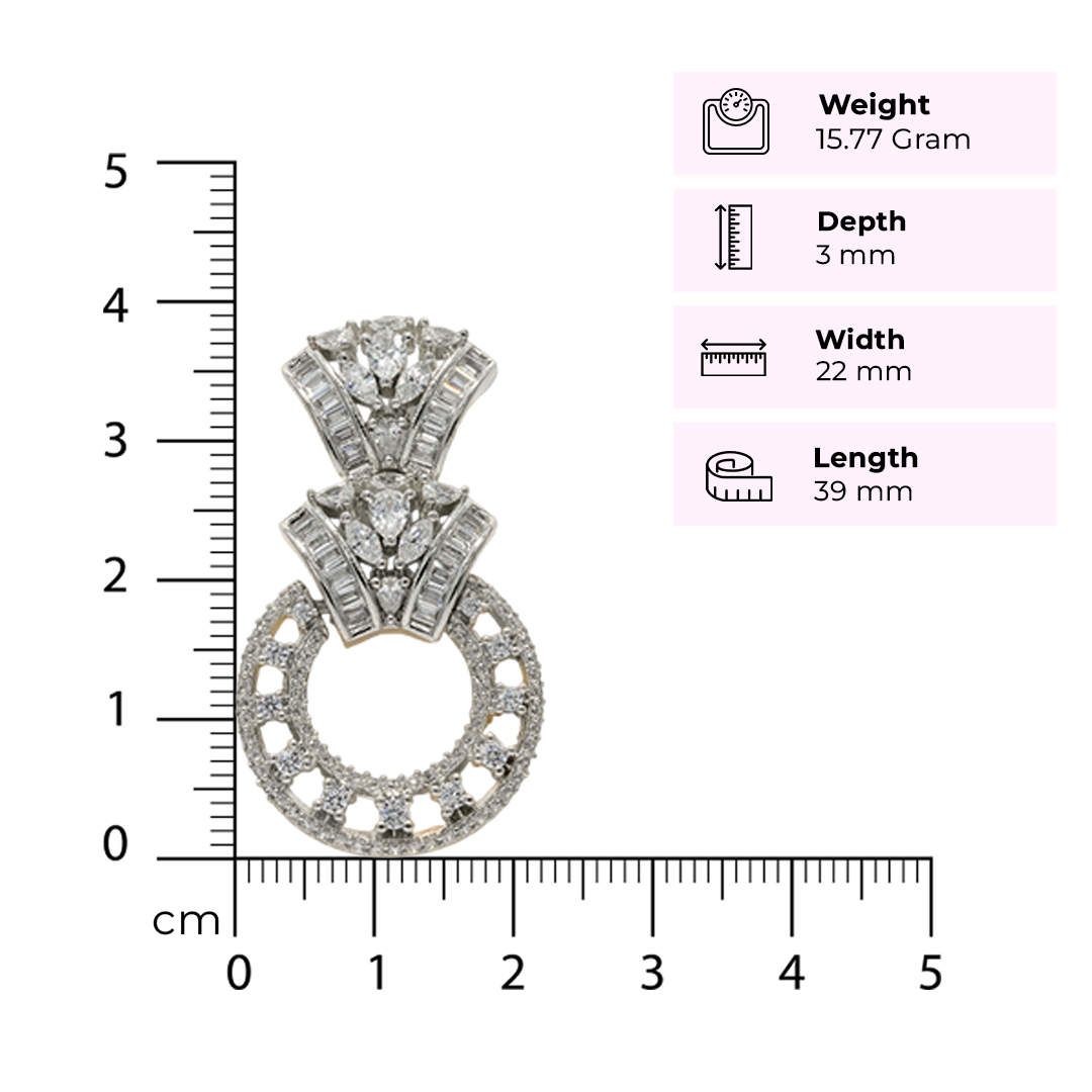 92.5 Sterling Silver Structured Luminosity Necklace Set