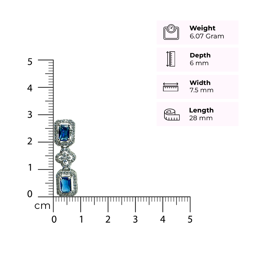 Blue Stone Necklace Set