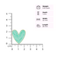 Mint Heart Enamel Earrings