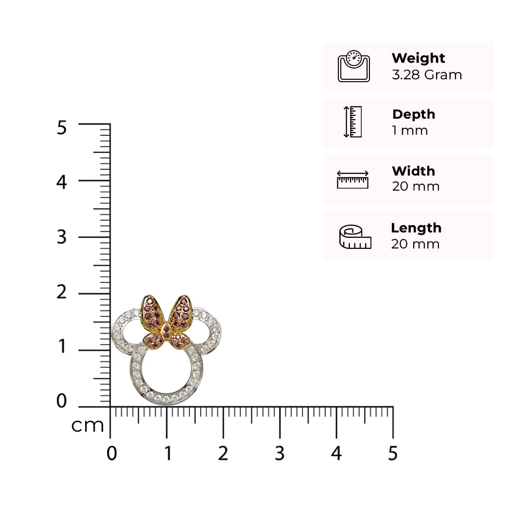 Bow Charm – 92.5 Silver Pendant