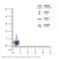 Sapphire Round - 92.5 Silver Pendant Set