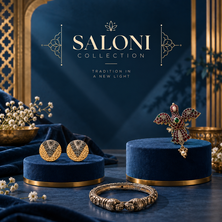 Saloni collection by Silphony: Indian heritage-inspired 925 sterling silver jewellery