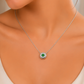 One-of-One 92.5 Silver Simulant Emerald Round Pendant