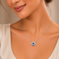 One-of-One 92.5 Silver Round Navy Pendant