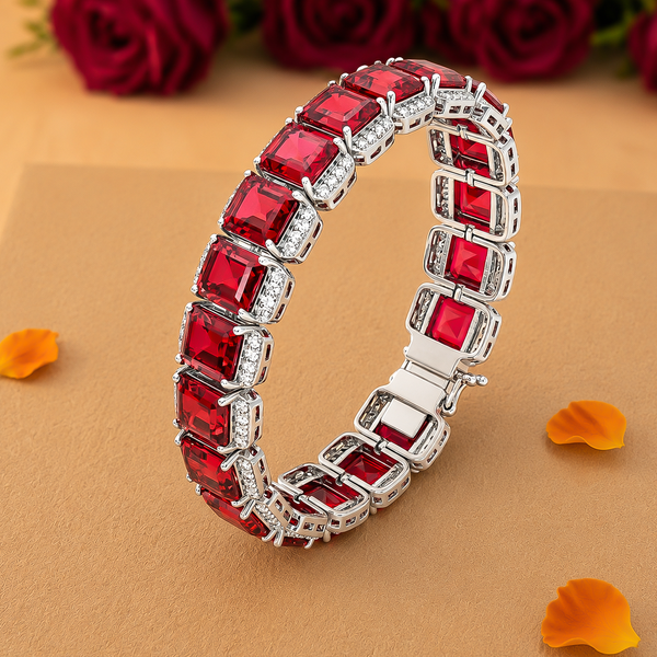 Red Square Stone Bracelet