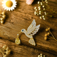Aurelia Hummingbird Brooch Silver