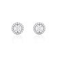 Celeste Round Studs Silver