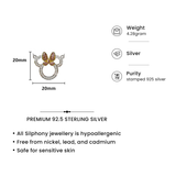Bow Charm – 92.5 Silver Pendant