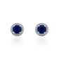 Azure Sapphire Studs Silver