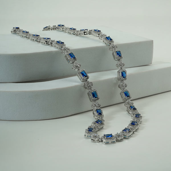 Blue Stone Necklace Set