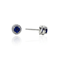 SILphony Silver Pendant Set – Dazzling Blue Sapphire Halo Design for Everyday Charm
