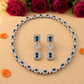 Blue Stone Necklace Set