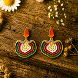 925 Sterling Silver Enamel Drop Earrings for Women
