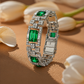 One-of-One 92.5 Silver Emerald Link Bracelet