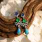 Multi-Stone Geometric Earrings
