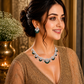 Green Pearl Floral Necklace Set