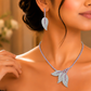 92.5 Sterling Silver Petal Cascade Necklace Set