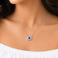 One-of-One 92.5 Silver Simulant Navy Gemstone Octagonal Pendant