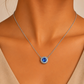 One-of-One 92.5 Silver Simulant Sapphire Pendant Necklace