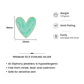 Mint Heart Enamel Earrings
