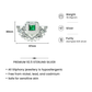 Green Emerald-Tone Statement Brooch