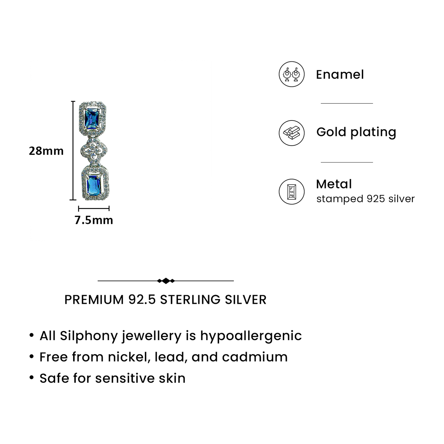 Blue Stone Necklace Set