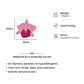 Pink Orchid Bloom Statement Stud Earrings
