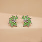 Emerald Starburst Luxe Statement Earrings