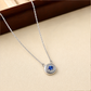 One-of-One 92.5 Silver Round Navy Pendant