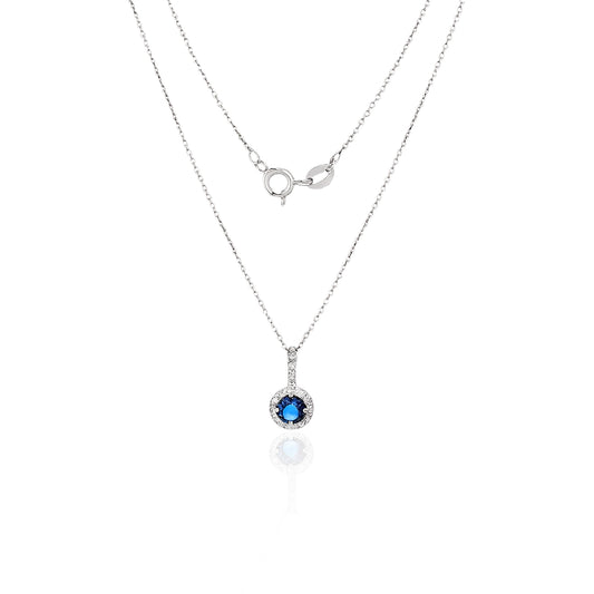 Sapphire Celeste Pendant Silver
