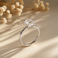 1.58 Ct Lab Grown Diamond 925 Sterling Silver Solitaire Engagement Ring